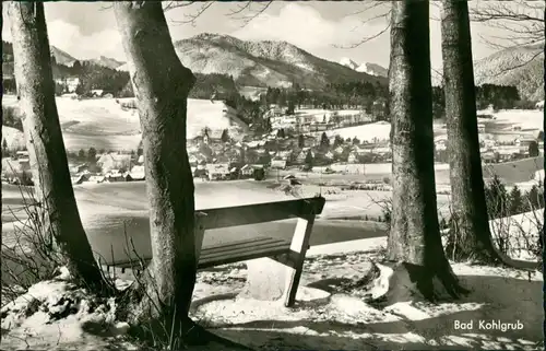 Ansichtskarte Bad Kohlgrub Panorama-Ansicht mit Ammergauer Alpen Berge 1970