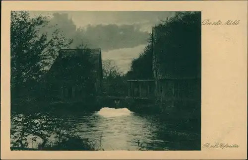 Ansichtskarte  "Die alte Mühle", Heimat-Serie "Die Heide" 1920