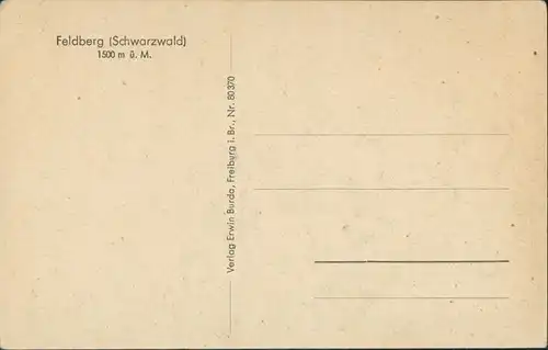 Ansichtskarte Feldberg (Schwarzwald) Feldberg Schwarzwald, Gipfelhaus 1920