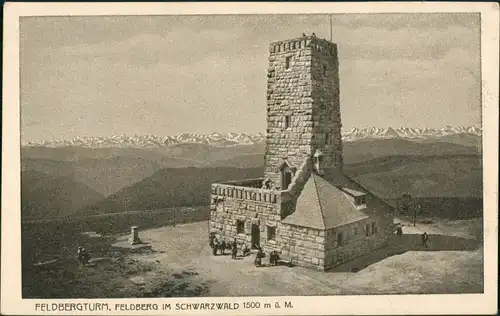 Feldberg (Schwarzwald) Feldberg, Feldbergturm, Gipfel-Gebäude, Schwarzwald 1920