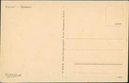 Ansichtskarte Kassel Cassel Strassen Partie, Tram passiert Rathaus 1920