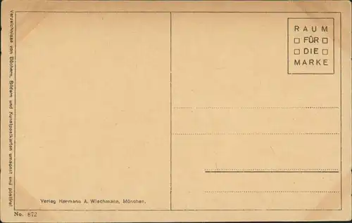 Ansichtskarte  Aug. Rupp "Sonnenuntergang" (über Berg See) 1920