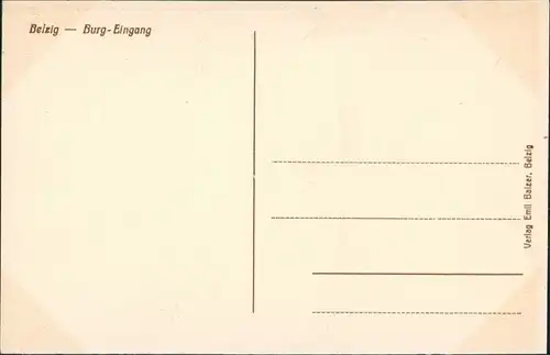 Ansichtskarte Bad Belzig Burg Eingang, Park Teilansicht 1910