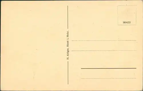 Ansichtskarte Horst (Holstein) Markt und Elmshornerstraße LK Steinburg 1922