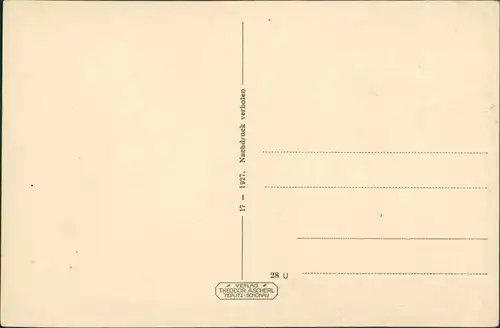 Postcard Teplitz-Schönau Teplice Graupnergasse - Geschäfte 1927