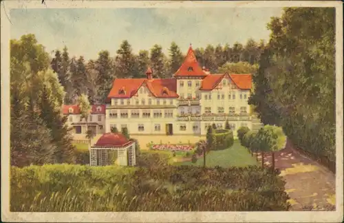 Postcard Schluckenau Šluknov Karltal-Kurhotel 1940