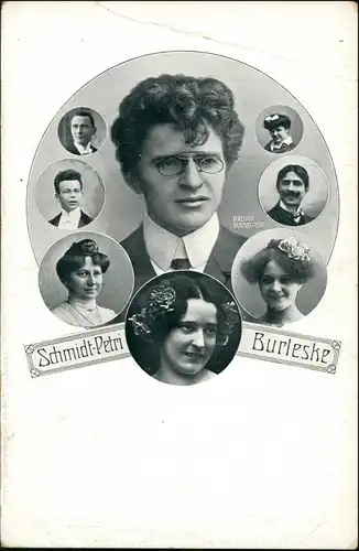 Ansichtskarte  Tänzer / Schauspiel Porträt Schmidt Petri Burleske 1909