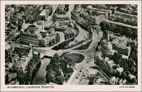 Postkaart Amsterdam Amsterdam Luftbild Aero, Leidsche Boschje 1935