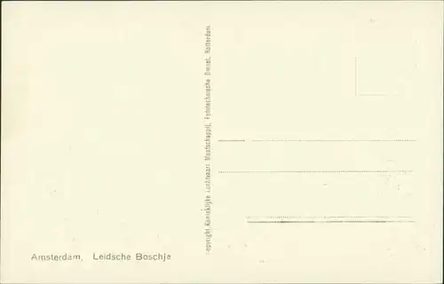 Postkaart Amsterdam Amsterdam Luftbild Aero, Leidsche Boschje 1935