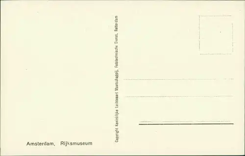 Postkaart Amsterdam Amsterdam Luftbild Rijksmuseum 1935