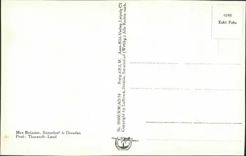 Ansichtskarte Somsdorf-Freital Luftbild 1932