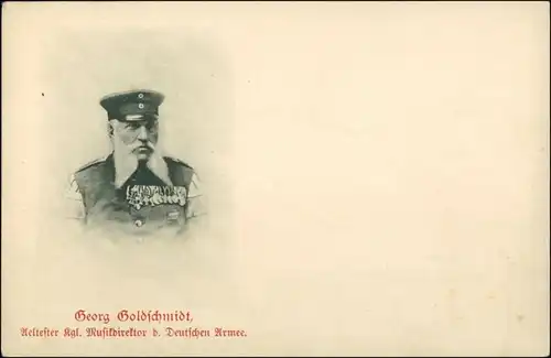 Propaganda  Soldatenleben Georg Goldschmidt Musikdirektor Deutschen Armee 1908