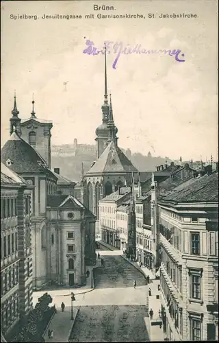Postcard Brünn Brno Jesuitengasse 1915