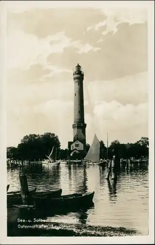 Osternothafen (Ostswine)-Swinemünde Warszów Świnoujście Leuchtturm - Schiffe 1932