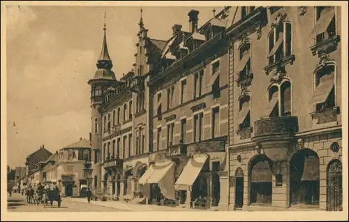 CPA Saint-Louis (Haut-Rhin) Saint Louis Straßenpartie 1925