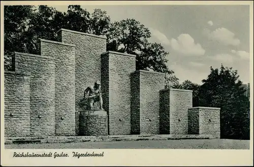 Ansichtskarte Goslar Jägerdenkmal 1935