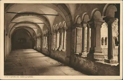Berchtesgaden Stiftskirche, Kreuzgang, Postkarte ungelaufen 1920