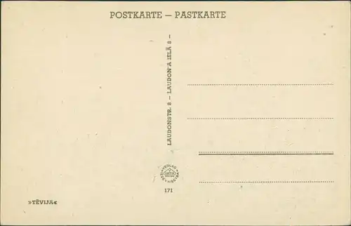 Postcard Riga Rīga Ри́га Stadtpanorama 1930