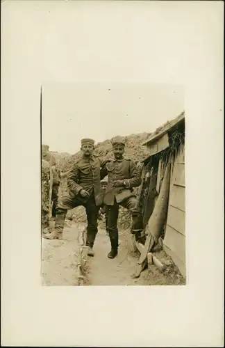 Soldaten im Schützengraben Militär/Propaganda 1.WK (Erster Weltkrieg) 1916