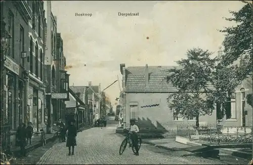 Postkaart Boskoop (Niederlande) Dorpstraat 1909
