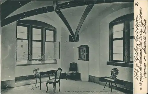 Ansichtskarte Heidelberg Schloss Friedrichsbau - Raum 1908