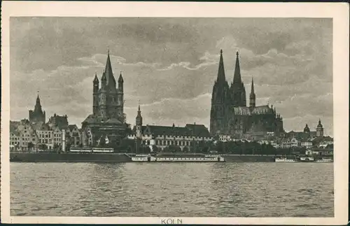 Ansichtskarte Köln Rhein Partie (Richarz`Naturaufnahme) 1920