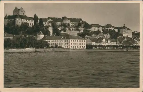 Meersburg Panorama-Ansichten, Teilansicht Blick über den Bodensee 1930