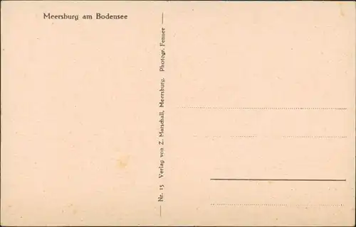 Meersburg Panorama-Ansichten, Teilansicht Blick über den Bodensee 1930