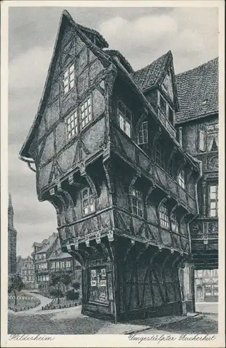 Hildesheim Umgestülpter Zuckerhut, altes Gebäude (Zeichnung) 1930
