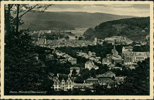 Hannoversch Münden Hann. Münden Panorama-Ansicht, Vogelschau-Perspektive 1930