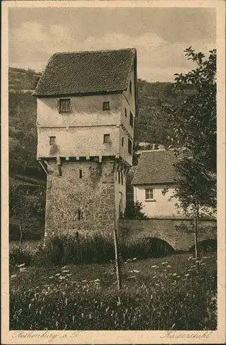 Ansichtskarte Rothenburg ob der Tauber Kaiserstuhl (Topplerschlösschen) 1920