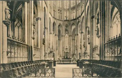 Ansichtskarte Köln Kölner Dom Innenansicht Chor 1910