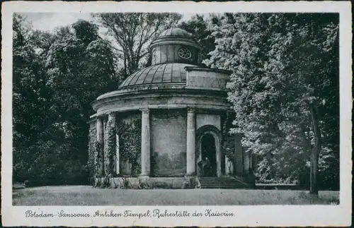 Ansichtskarte Potsdam Sanssouci Antiker Tempel, Ruhestätte d. Kaiserin 1930