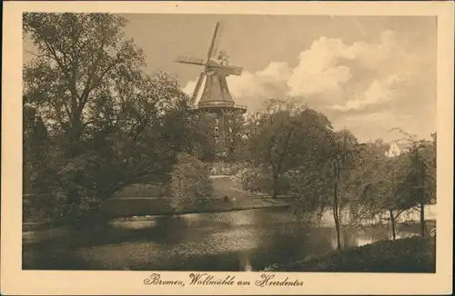 Ansichtskarte Bremen Wallmühle, Mühle am Heerdentor 1925