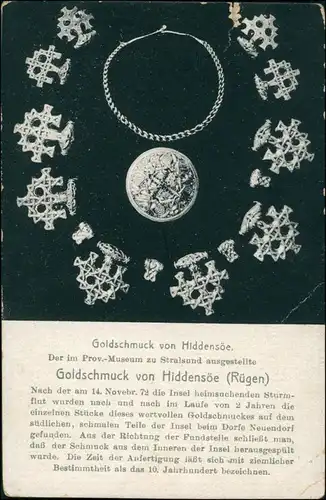 Ansichtskarte Stralsund Der Goldschmuck Museum 1917