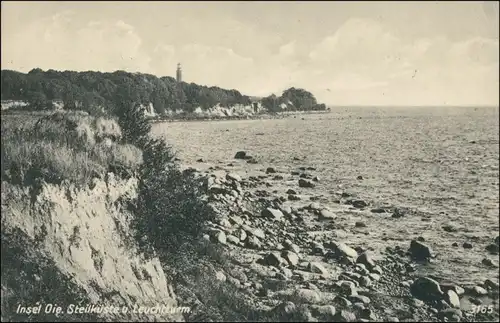 Ansichtskarte Kröslin Leuchtturm (Insel Oie) 1922