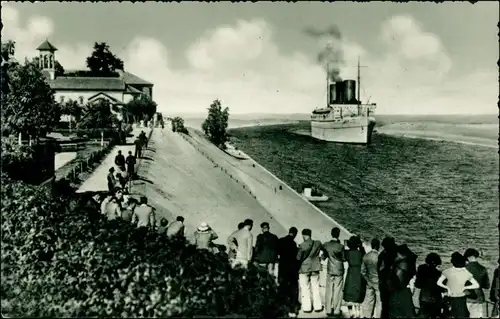 Postcard Suez السويس‎ as-Suways Suezkanal - Dampfer 1963