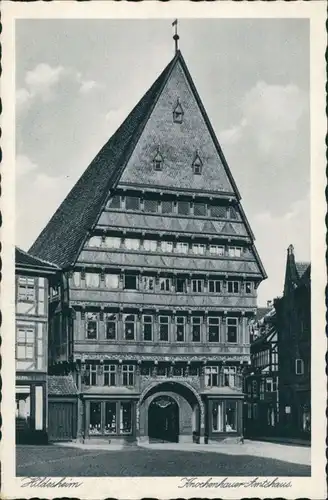 Hildesheim Knochenhauer-Amtshaus, Strassen Partie, altes Gebäude 1930