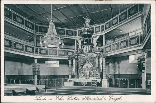 Lauter (Erzgebirge)-Lauter-Bernsbach Kirche zu Ehren Gottes - Altar 1940