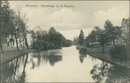 Postkaart Rotterdam Rotterdam Noordsingel bij de Bergweg 1913