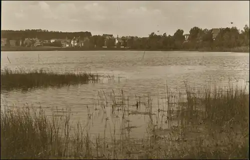 Ansichtskarte Bansin-Heringsdorf Usedom Blick über den See auf die Stadt 1928