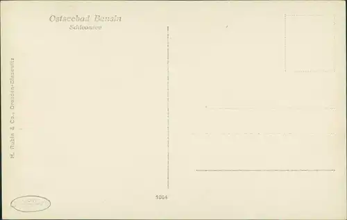 Ansichtskarte Bansin-Heringsdorf Usedom Blick über den See auf die Stadt 1928