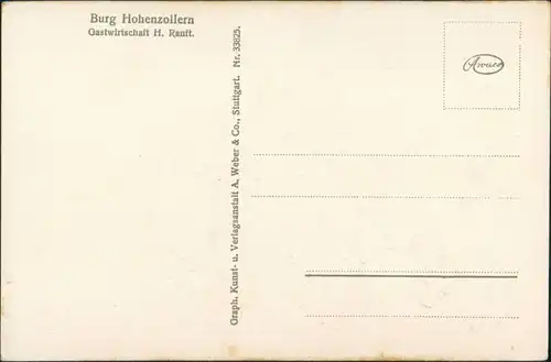 Ansichtskarte Hechingen Gesamtansicht der Burg, Castle, 855 Meter hoch 1920