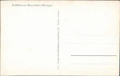 Ansichtskarte Marienthal-Geisenheim Kloster, Kirche, Teilansicht 1930