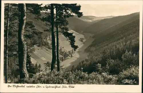 Oberweißbach Umland-Ansicht Weißbachtal Ober- u. Unterweißbach 1940