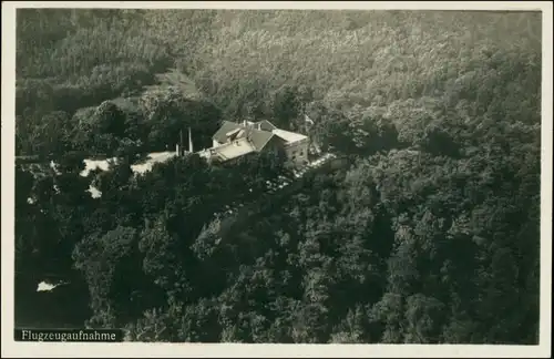 Ansichtskarte Heidelberg Restaurant Molkenkur Luftbild 1931