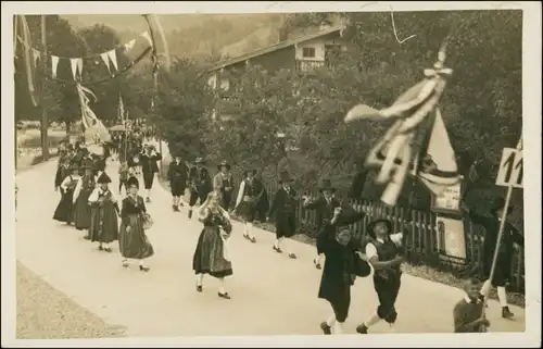 Foto Schliersee Festumzug - Straßenpartie 1930 Privatfoto