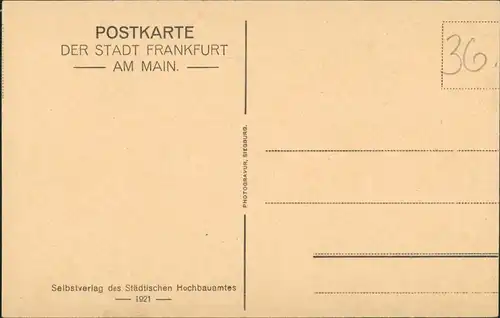 Ansichtskarte Frankfurt am Main Kaisersaal im Römer 1921