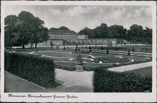 Ansichtskarte Herrenhausen-Hannover Großer Garten, Park, Parkanlage 1930