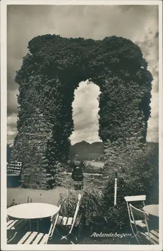 Ansichtskarte Königswinter Ansicht vom Rolandsbogen am Rhein 1935